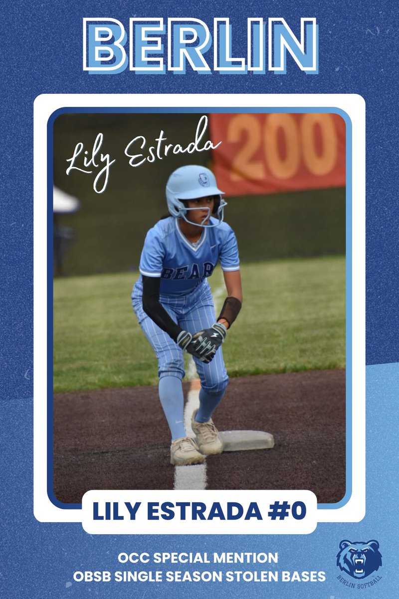 BerlinBearsSB's tweet photo. @lilyestrada2029 with the speed &amp; 30 stolen bases 😮‍💨 https://t.co/ojTzAg8yDW