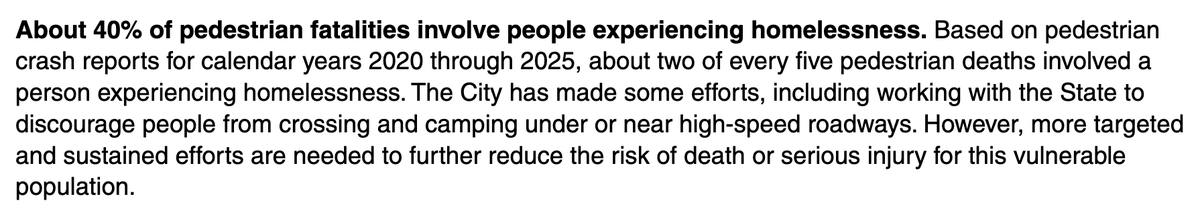 data_atx's tweet photo. Very sad stat that the city audit department produced last month: 40% of Austin's pedestrian deaths involve homeless people

This is another reason why allowing camping ( especially near highways and roads ) is not humane! https://t.co/FNQMNfPiF0