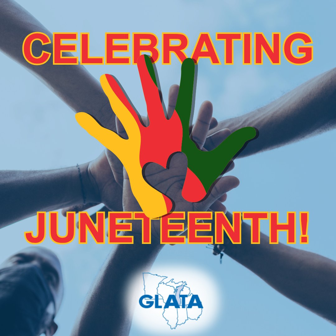 GLATA_updates's tweet photo. Today on #Juneteenth, we celebrate this significant day for justice as we remember to keep fighting for equality in our country.  💛
See resources from our Ethnic Diversity Advisory Committee here: https://t.co/NiIRwykcOQ https://t.co/pbYClVT5AT