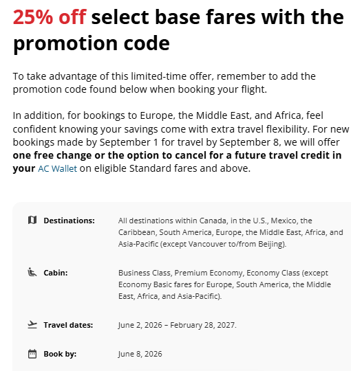 LifeTorontoJP's tweet photo. Air Canada と WestJet が基本運賃25％OFFセールを現在行っていますよ！どちらも予約は6月8日までです。お得な航空券を探している方はチェックしてみてください。 https://t.co/P3hPop0U5v