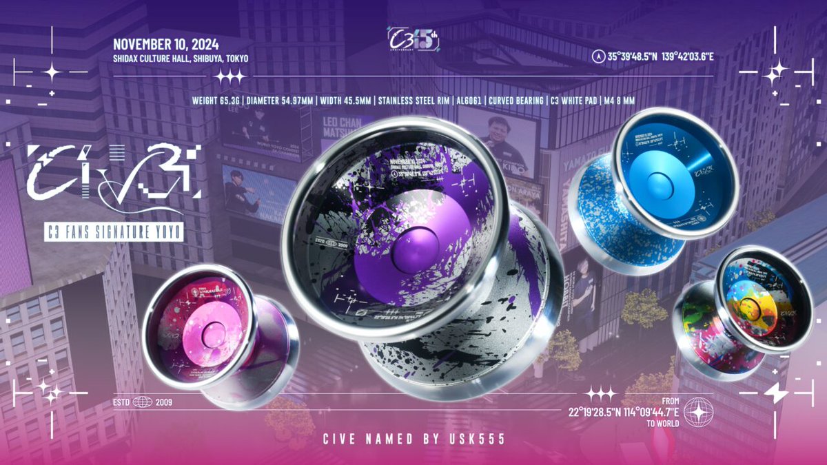 全国大会リワインド物販ブース情報⑭】 C3ヨーヨーデザイン「サイヴ