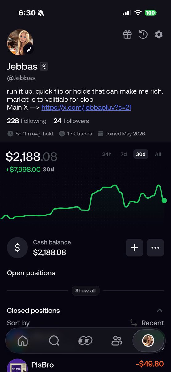 Jebbapluv's tweet photo. Good dayyyy, transferred some to the hood but printed, going to start docking stock trades here aswell

Just getting started https://t.co/y06ziL3BKJ