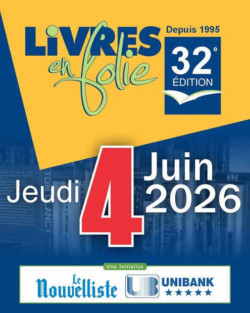 RadioTeleSIGNAL's tweet photo. Le Nouvelliste et la Unibank ont donné le coup d’envoi officiel de la 32e édition de Livres en folie ce mardi 2 juin au Centre de convention El Rancho. Réunissant auteurs, éditeurs et partenaires, la conférence de lancement a présenté les grandes lignes de cet événement littéraire prévu le 4 juin, avec 114 auteurs en séance de signature et 1 192 ouvrages proposés au public.