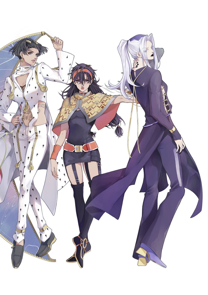 JoJoGahara's tweet photo. Part 5 characters genderbend https://t.co/NzjKu8Gkt6