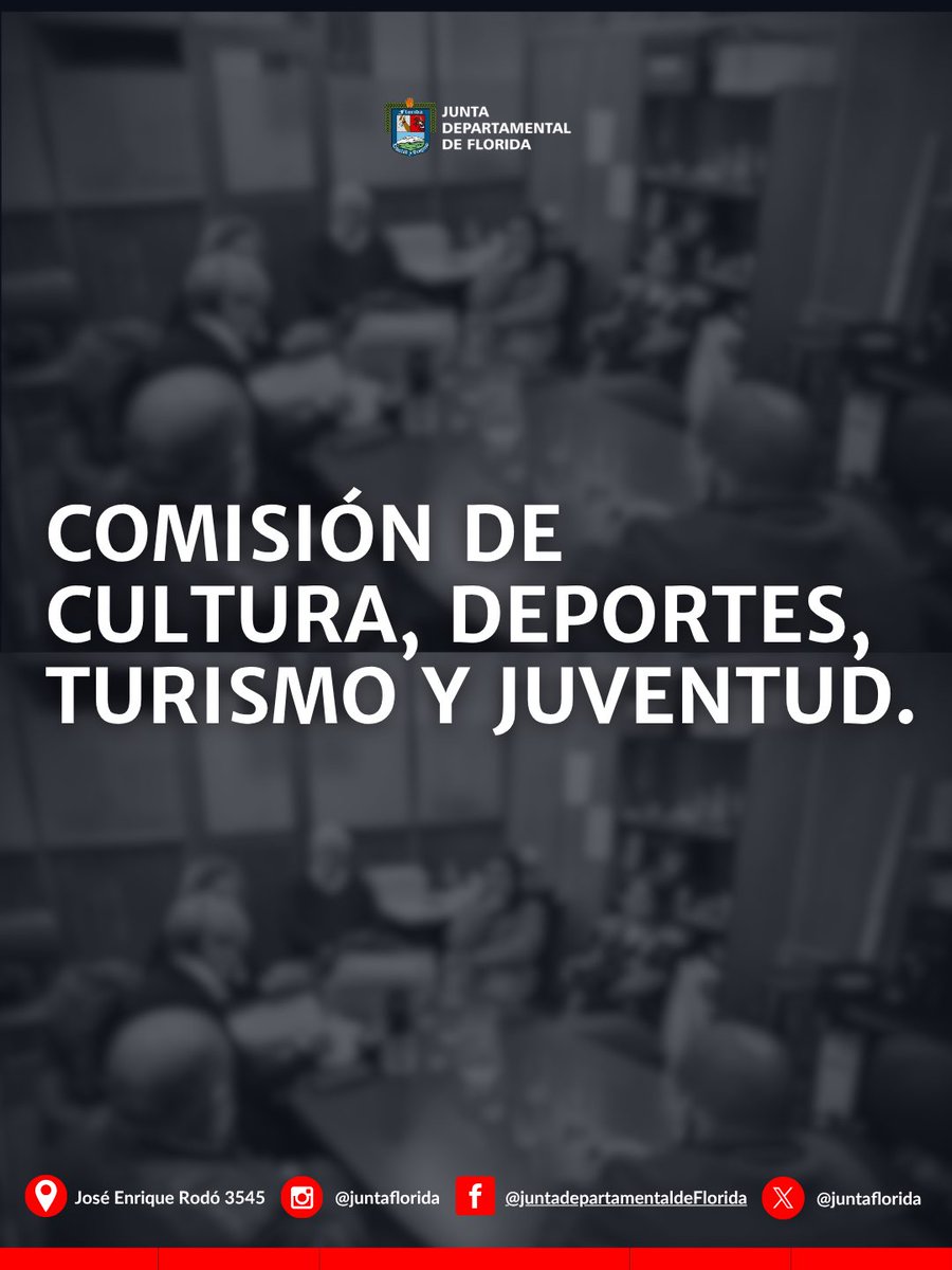 JuntaFlorida's tweet photo. La Comisión de Cultura, Deportes, Turismo y Juventud se reunió en la tarde de este martes para coordinar una próxima instancia de reconocimientos y considerar los asuntos previstos en su agenda de trabajo.
Participaron ediles de todas las bancadas. https://t.co/HR8j9aAJhb