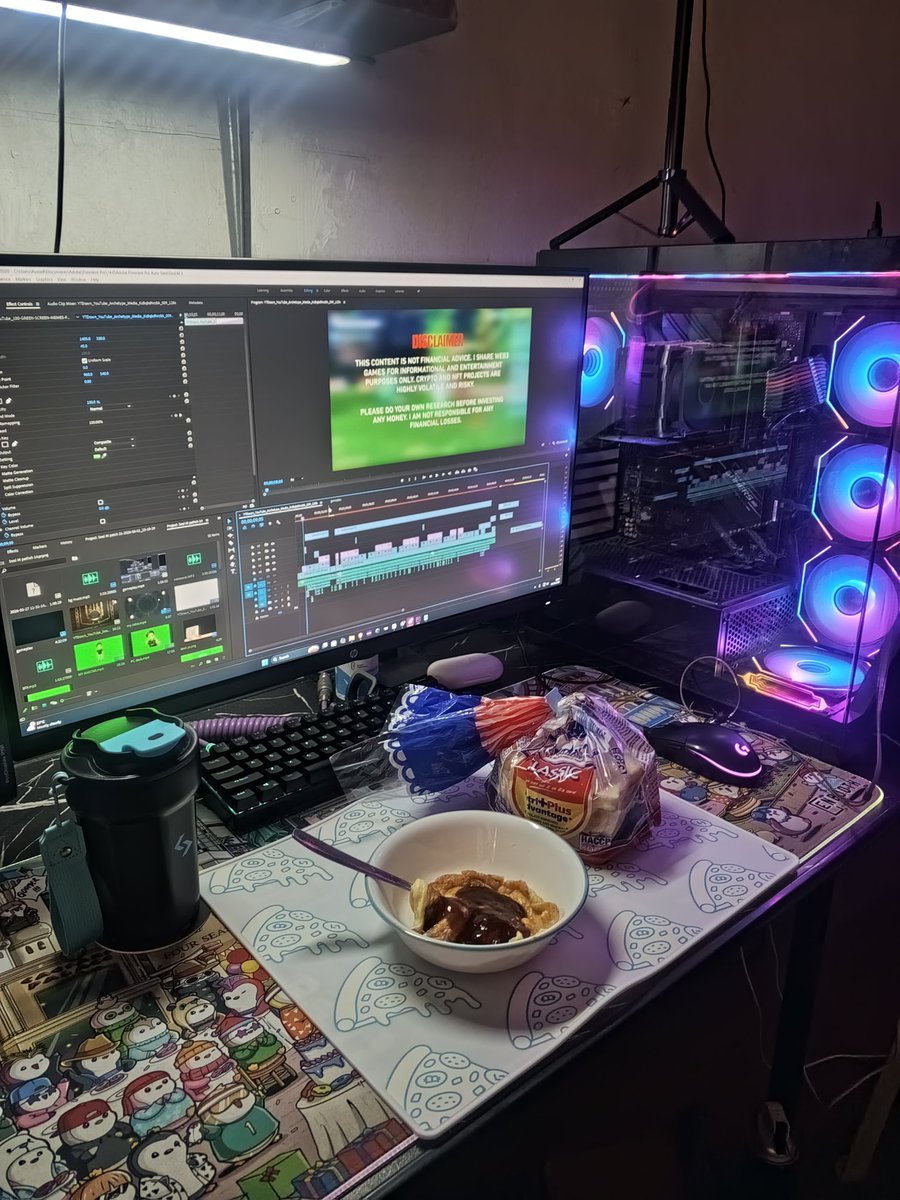 Wasel_web3's tweet photo. GMGM waddups, how's your morning?

I cooked scrambled egg and some bread with coffee in my @bitget tumbler while editing 🫡

Eatwell on your breakfast guys🤗 https://t.co/fxR62P1S1H