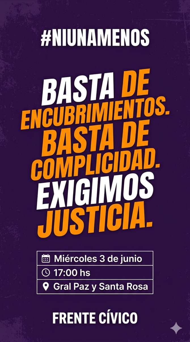 flocry01's tweet photo. Miércoles 3/06 a las 17 Hs Todos juntos. No permitamos tanto atropello del @gobdecordoba  #NiUnaMenos #CordobaArde . https://t.co/YXn4ysRLwF