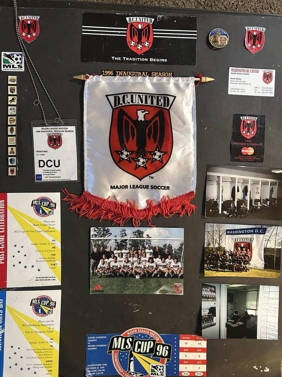 soccerwasho's tweet photo. 8 days until the #FIFAworldcup2026 kicks off, 8 #worldcup cycles I’ve been involved in #soccerbiz, thought I’d share a few pics from each cycle next 8 days-
1994 Washington DC- working for BRAC as a sponsor, sparks @MLS @dcunited launches ! We win #MLSCUP https://t.co/wNdOGB3P9y