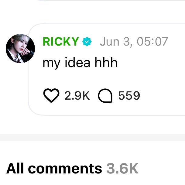 shimkcngz's tweet photo. LMAO THIS WAS RICKY’S IDEA?? https://t.co/1EGaFENMMr