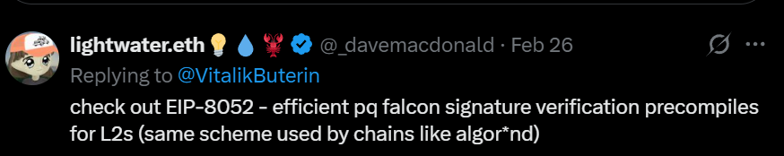 algor_nd's tweet photo. @LoafPickle Fun fact

eth devs whenever they need to reference algorand's tech - algor*nd https://t.co/HVrtQ0cW5f