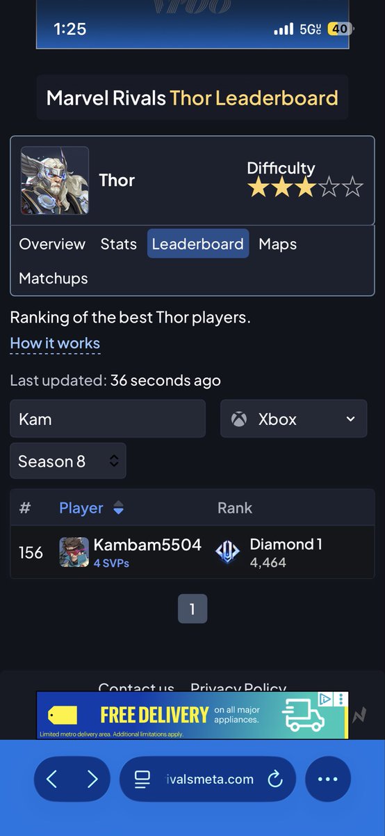 Kampico's tweet photo. I’m the best Thor in Arizona yall tap into the twitch. https://t.co/AairQs5bhM
#marvelrivals
Replay ID: 10717090584 https://t.co/Fk03WFuENi