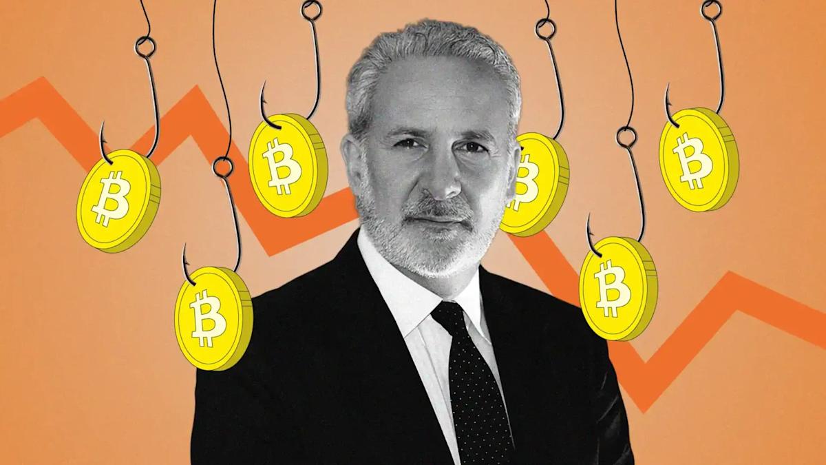 clockwisecrypto's tweet photo. Peter Schiff is doubling down on his bearish outlook, predicting Bitcoin will fall below the $20,000 mark. https://t.co/5RGjRzrWCo