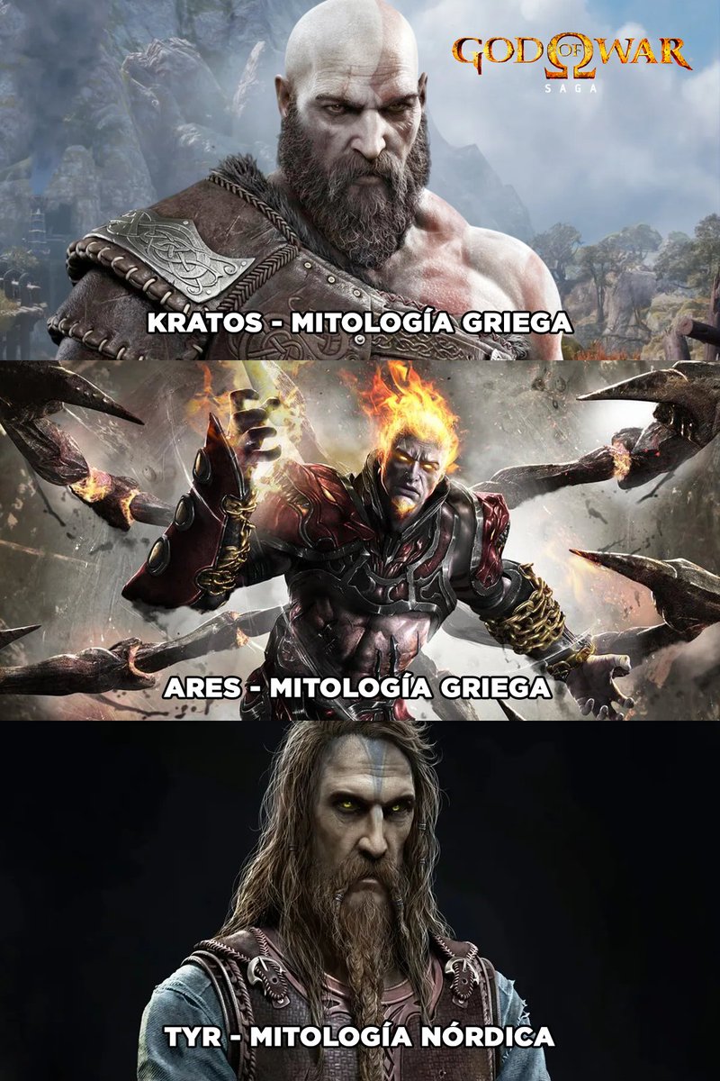 gutierrez_oz's tweet photo. DIOSES DE LA GUERRA EN LA SAGA GOD OF WAR.  😍 #Godofwar #stateofplay #playstation #Laufey #Kratos #playstation5 #MITOLOGIA #Godofwar2026 https://t.co/IgnuWBeyVX