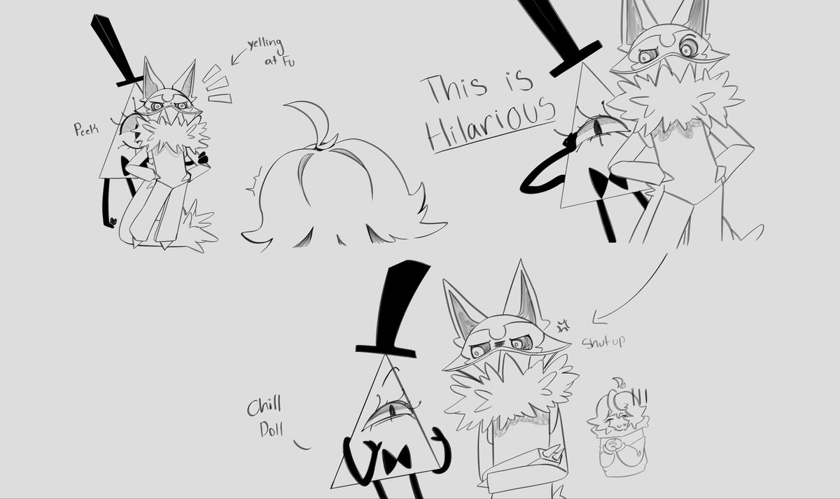 HEAVENSP1LLAR's tweet photo. Had this idea in the back of my mind abt bill cipher and Hii being really close questionable friends #gachiakuta
#GravityFalls https://t.co/n1uSVJB8t7