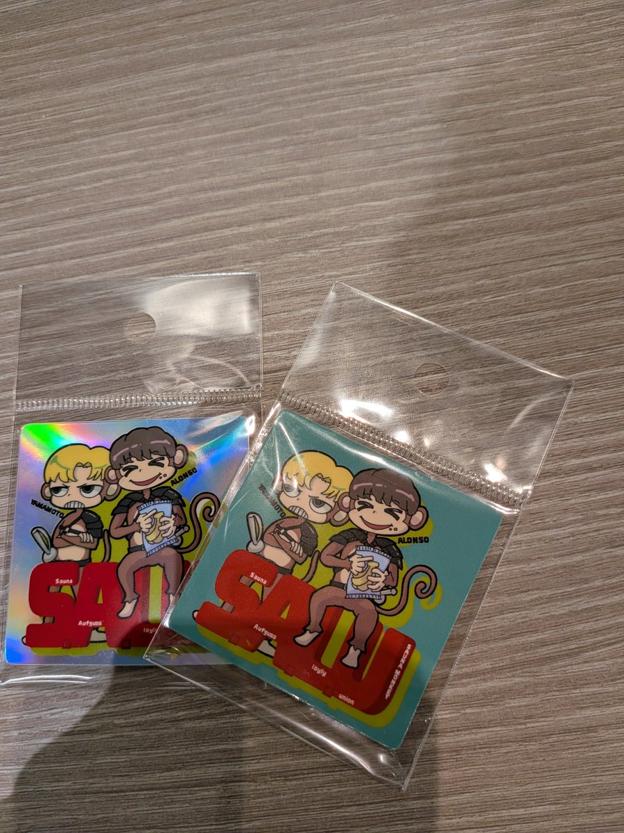 SAUNA_MONKEY_'s tweet photo. いよいよ本日からACJ日本選手権！、

YAMAMOTO、アロンソコンビは最終日（6日）です🐒

サウナモンキーにて彼らの応援ステッカー限定販売中ですので、是非お買い求め下さいませ🐒

これが沢山売れたら灼熱悪鬼男ステッカーも販売するかも🐒 https://t.co/5jvfJ39kzh