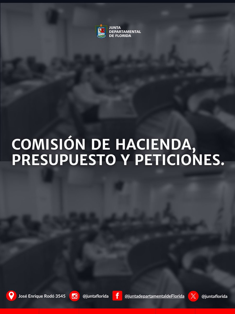 JuntaFlorida's tweet photo. La Comisión de Hacienda, Presupuesto y Peticiones se reunió en la tarde de este martes para considerar diversos asuntos vinculados a la gestión financiera y administrativa departamental, incluyendo iniciativas de carácter tributario. https://t.co/k26Qm1YvaB