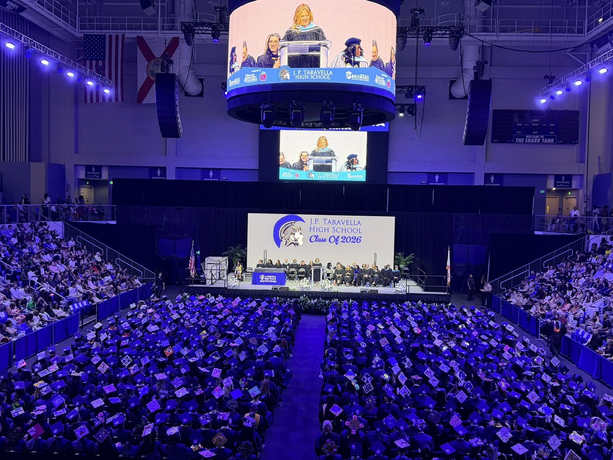 bcpsactivities's tweet photo. Today, we proudly celebrated the accomplishments of the JP Taravella High School Class of 2026, joined by their baby Trojans. As you move forward toward new opportunities, may success, good health, and happiness accompany you every step of the way.@browardschools @BCPSDirector https://t.co/tF713OjeZF