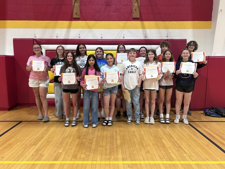 edison_middle's tweet photo. 7th grade end of year awards.  Great job, guys!🦅💯 https://t.co/XsG646c8Xc