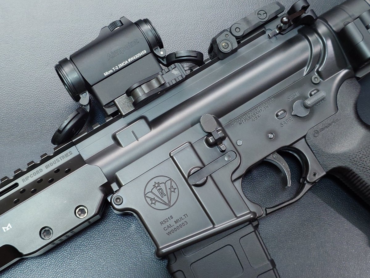 GrafCV1's tweet photo. Ripcord LDR.C完成！！
塗装刻印、ハンドガードとバレルナットの擦り合わせ加工など武庫工房@muko_kobo さんで依頼させていただきました。
とても良い仕上がりですごくよかった！！ https://t.co/p5zTSRp8IN