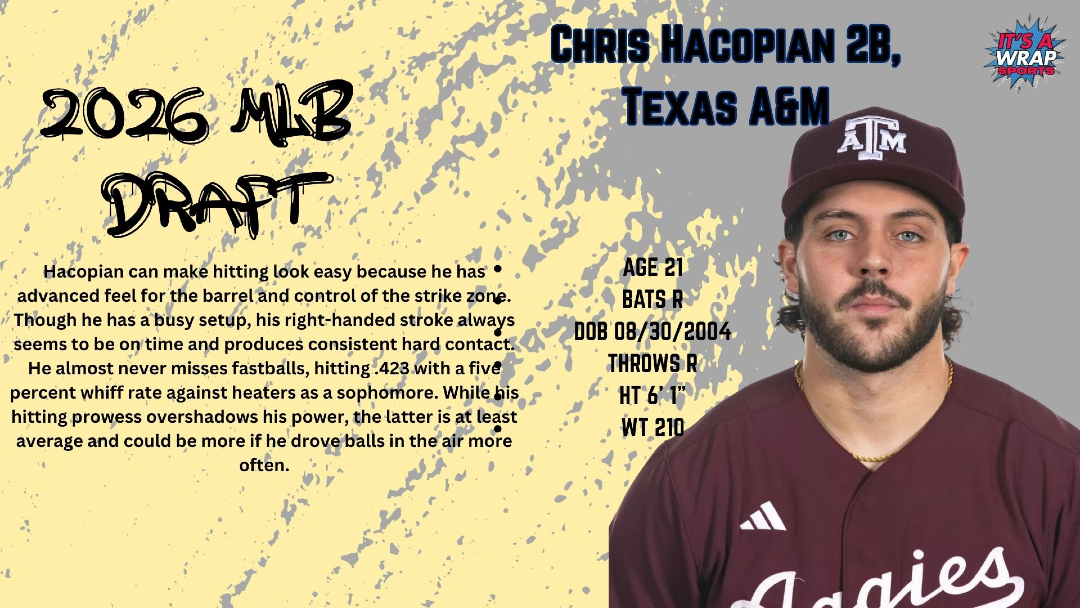 ItsAWrapSports's tweet photo. 2026 #MLBDraft Prospect OTD https://t.co/AMp3mfUcbZ