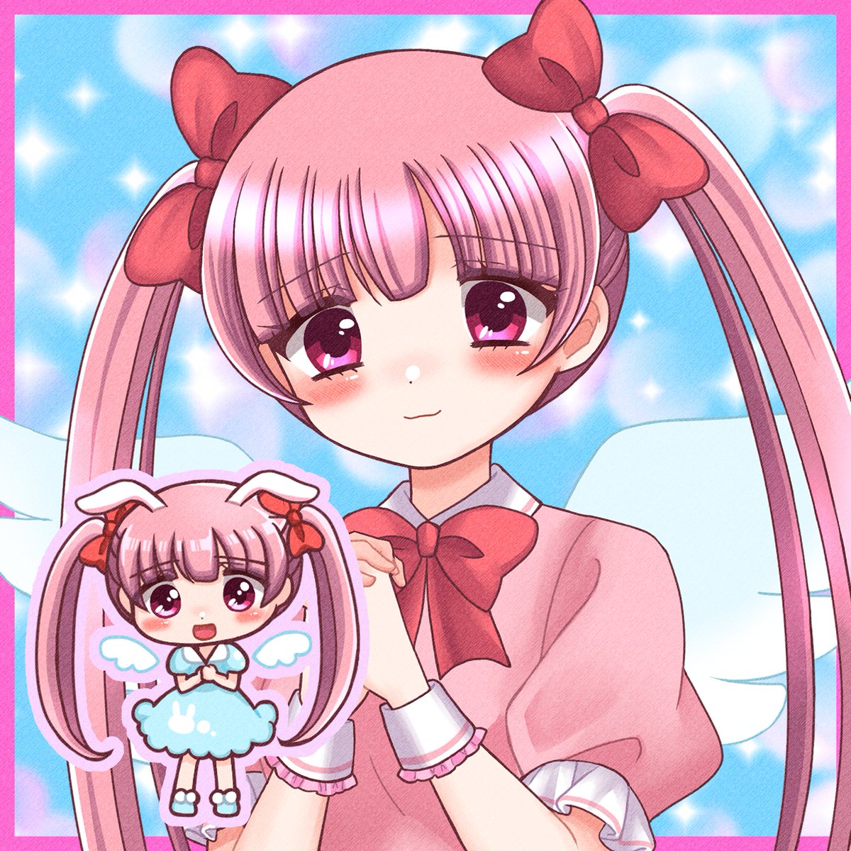 porontesuta's tweet photo. ピンクツインテの天使🪽💖
#オリジナルイラスト https://t.co/Zgy3ar87Rz