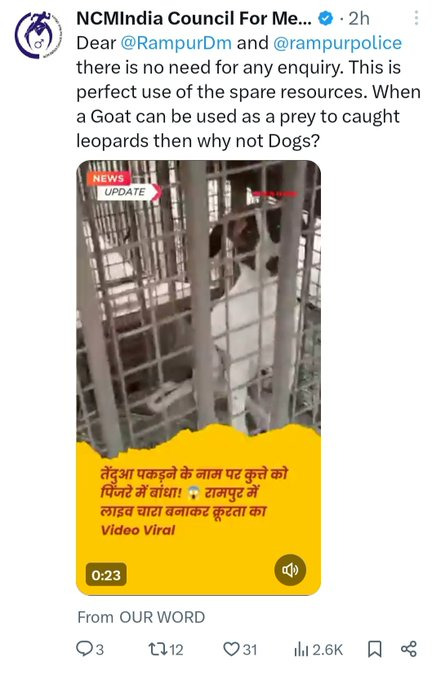 HoomanDecoder's tweet photo. 🚨 THE DOG-HATER INDUSTRY'S BIGGEST ENEMY: FACTS 🚨

Dog haters will shiver in fear when they hear the words "INQUIRY" and "INVESTIGATION"!!

This is exactly why we support dogs. This is something we see very often on the ground. After every aggressive-call complaint and every "aggressive dog" claim, when we investigate, either there is evidence of human provocation from the street, or during observation it is revealed that the dog isn't aggressive at all.

Many of today's dog-hater content creators are psychos whose actions threaten dogs and make them aggressive. To escape accountability and the law, these low-lives run away from investigations.

All these low-lives who fear investigations in dog-bite cases should be belted!! BTW, this is exactly why I say all I need is investigations into every single so-called dog-bite case, not only to take the dogs out of the equation, but also to put the dog haters in the same pathetic shelters they keep demanding for the dogs!

This is not the first time NCMIndia has been accused of questionable conduct in dog-related cases.

Remember the security guard case? They were fully aware that the security guard had killed the dogs, yet they still chose to pursue a fake case just to extract extracting money rather than seeking justice.

Time and again, whenever facts and investigations come to light, the narrative pushed by dog haters starts falling apart. That's exactly why so many of them fear scrutiny, inquiries, and independent investigations.

@rampurpolice  #QuestionTheNarrative #CommunityDogs #ShowTheEvidence #AnimalRights #TruthMatters #FactCheck #StopMisinformation #CommunityDogs #ConservationNotPropaganda #ReadBeforeYouShare #AnimalRights #CompassionForAll @indSupremeCourt
@FIAPOIndia @dgpup @adgzonebareilly
@CPDelhi  @DelhiPolice @DCPSEastDelhi
@DCP_IFSO @DCPWestDelhi @aajtak @CellDelhi
@DP_Licensing @dpa_delhipolice @DPM
@DelhiPoliceCom1 @Nodalofficer_NE
@BiharTakChannel #StopAnimalCruelty #BeKindToAnimals #AnimalRights #saveindiafromdoghaters #JusticeForStrays #StopAnimalCruelty #Accountability #AmendPCA #NoMore50 #SaveIndianDogs #AwaraNahiHamaraHai @rashtrapatibhvn
@THaPriYa123 @JahnaviIyer @dilthi_gujarati
@DDNewslive @ndtv @DCPNEastDelhi