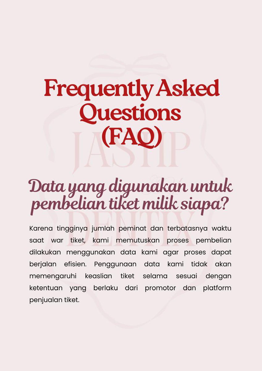 jastipdentix's tweet photo. FAQ Jastip BTS World Tour ‘Arirang’ in Jakarta 2026 by @jastipdentix https://t.co/Qhz0Y3ew3B