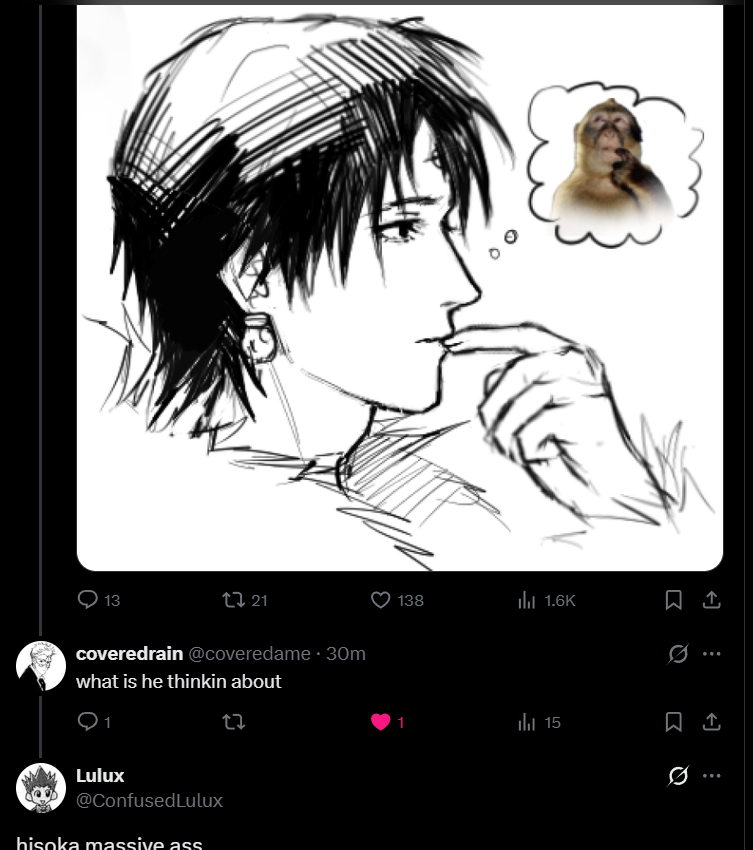 ConfusedLulux's tweet photo. #hisokuro https://t.co/6Pe6BzaSqN