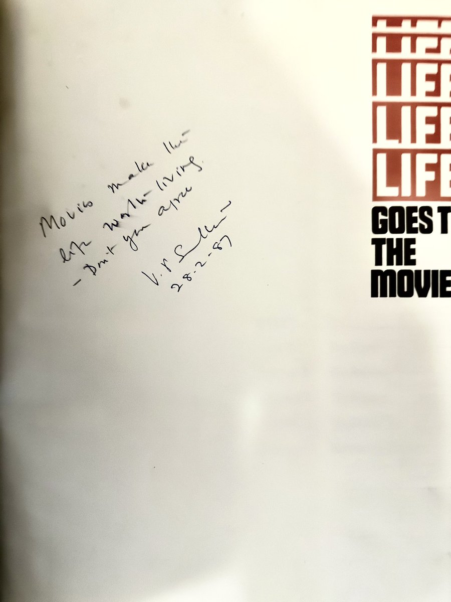 ananthmahadevan's tweet photo. My boss and benefactor Mr V P Sathe( during my decade at Bombay Publicity, the numero uno film advertising agency)gifted this precious book and instilled my love and passion for cinema! Ever grateful.. https://t.co/EPlTbcupqr