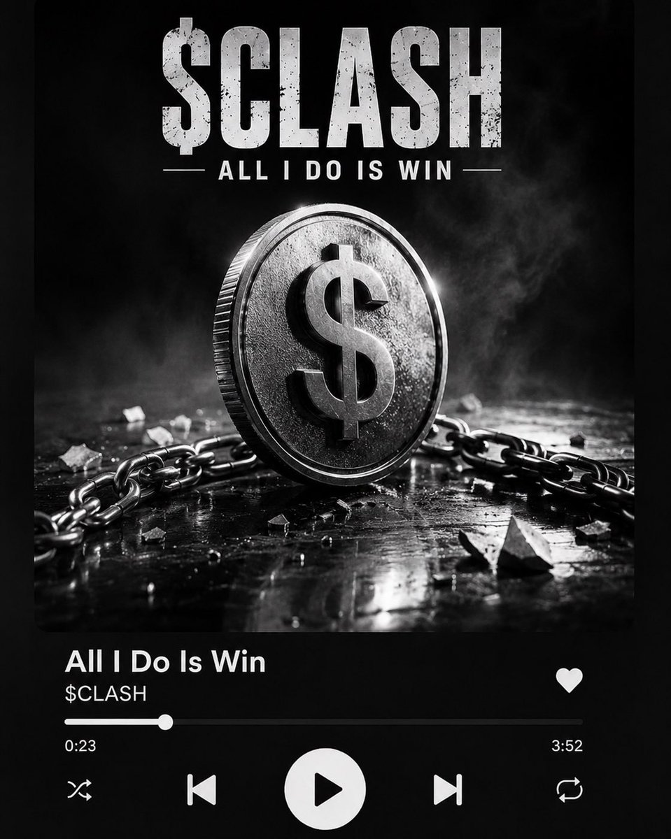 ClashProjectAI's tweet photo. CURRENTLY PLAYING:
Conviction.
Patience.

$CLASH 👇

Community: https://t.co/tnBub0iJo0
Prediction Markets: https://t.co/MGEefQCKYw
AskClash: https://t.co/DeMdT2ixTr https://t.co/Kkv4M5SjD1