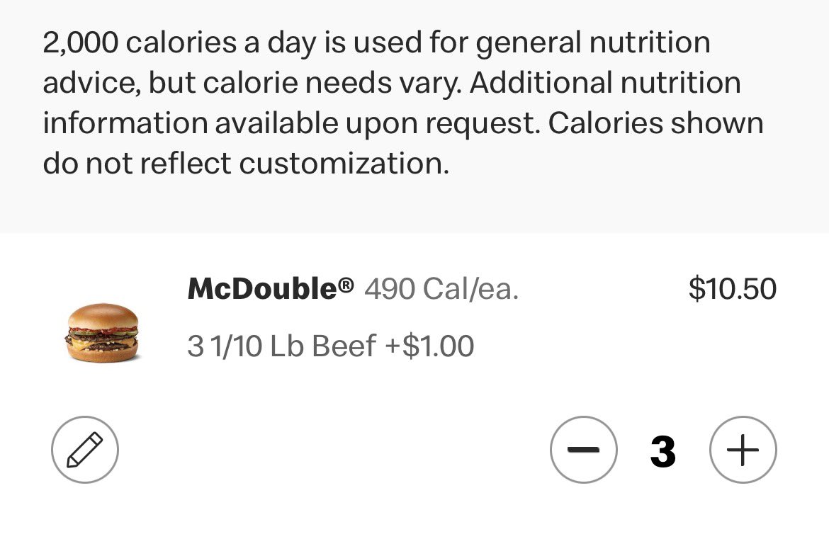 BiggestComeback's tweet photo. Here’s how I got 9 McDonald’s burger patties with pickles, onions &amp; cheese for $10.50 + tax https://t.co/FEtReZGNCl