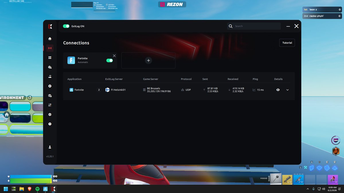 leoonvx's tweet photo. @FortniteStatus yo ur servers has been broken for 2 days now, frankfurt ping is now 45 instead of 20 https://t.co/vKZCcv7hVS