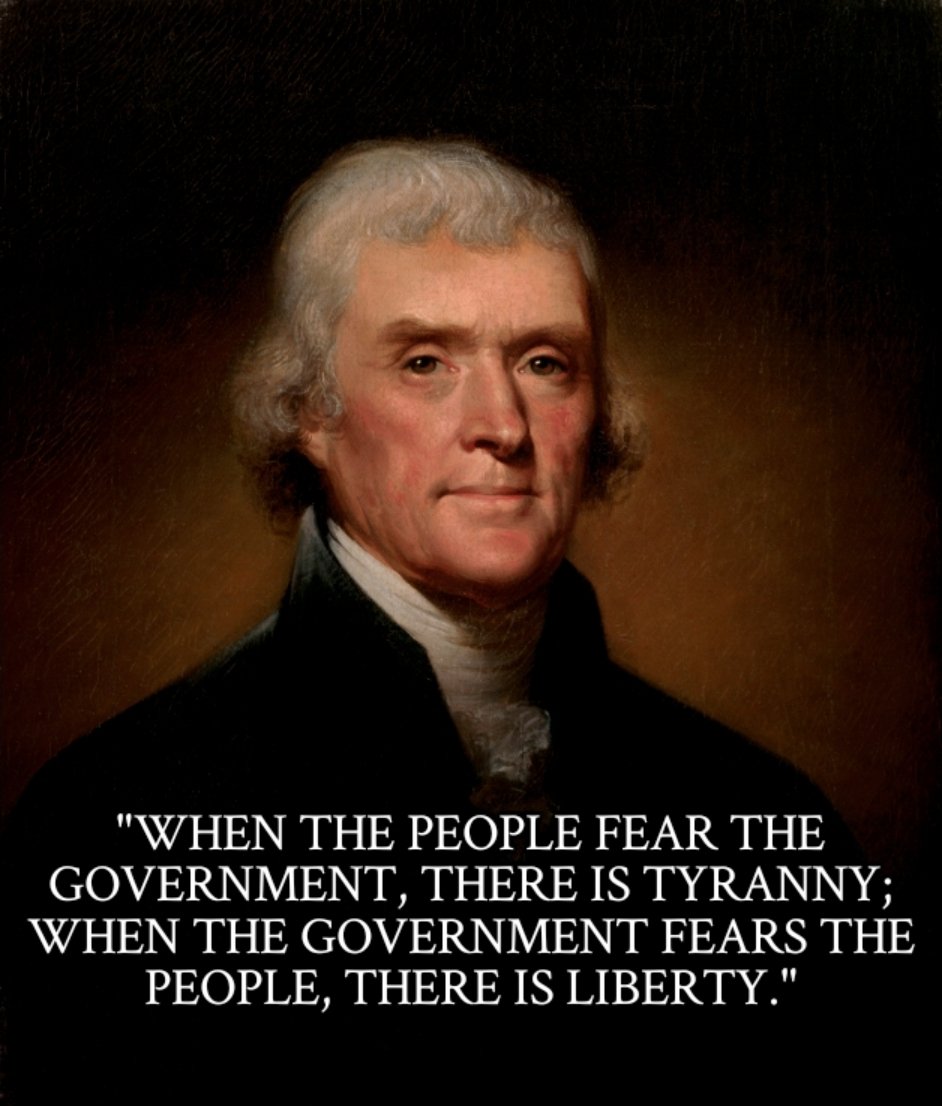 LeaningRight36's tweet photo. @TRobinsonNewEra Thomas Jefferson, a British descendant said it best. https://t.co/VdwuzOkfT5