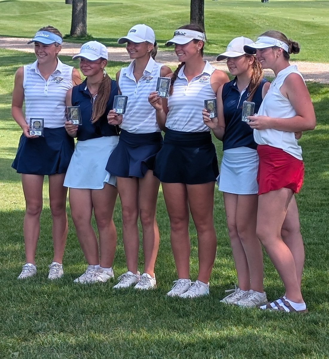 OGHSGolf's tweet photo. @OGHSGolf finishes in 2nd at State, behind winner Aberdeen and Olivia Braun. Ari Jacobs was Runner-Up, &amp; Erin Hurd (4th) joined her on the All-Tournament team. Geneva Fredrickson (10th) made All-State. Here's to our seniors Geneva, Sasha, &amp; Brenna. Golf Genius: 26SDGIRLSAA. https://t.co/9WA1yVwNGt