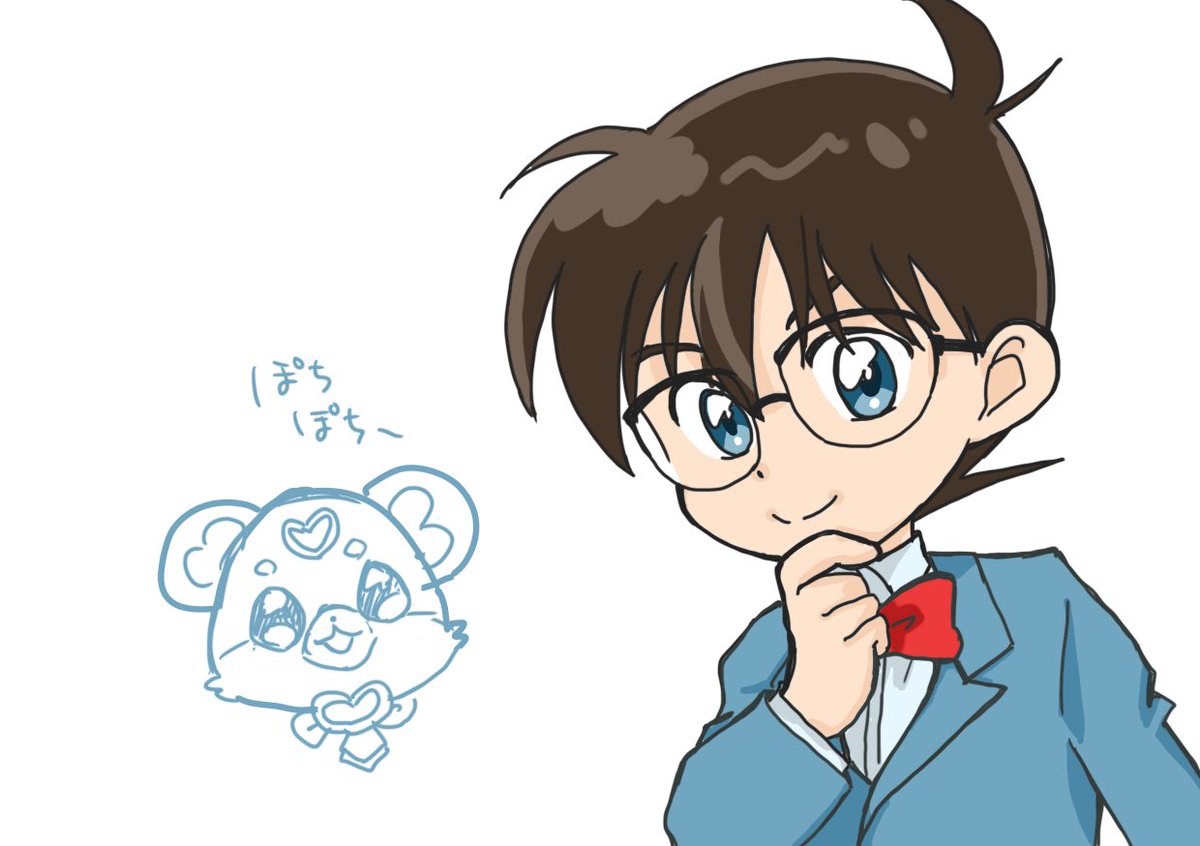 narazuke_y's tweet photo. たんプリのコナン可愛かったな
こっちのビジュの方が好きかも…
（友人に送ったラクガキ） https://t.co/xnVcOJVSoU