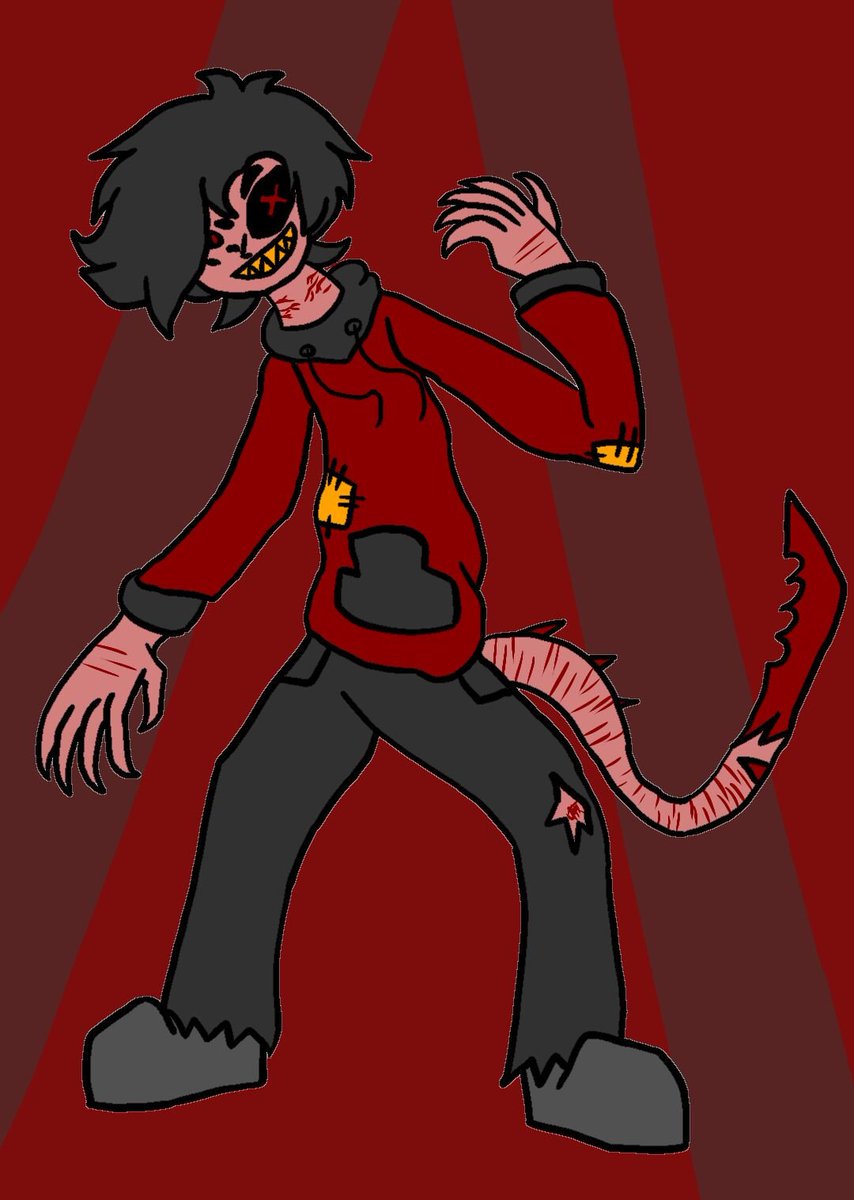 DivineHellscape's tweet photo. //Figured I'd show off my earliest Stunlocke design. This is before he had much concept aside from 'Knife, Eyes and Scars' https://t.co/VXBmckeIeb