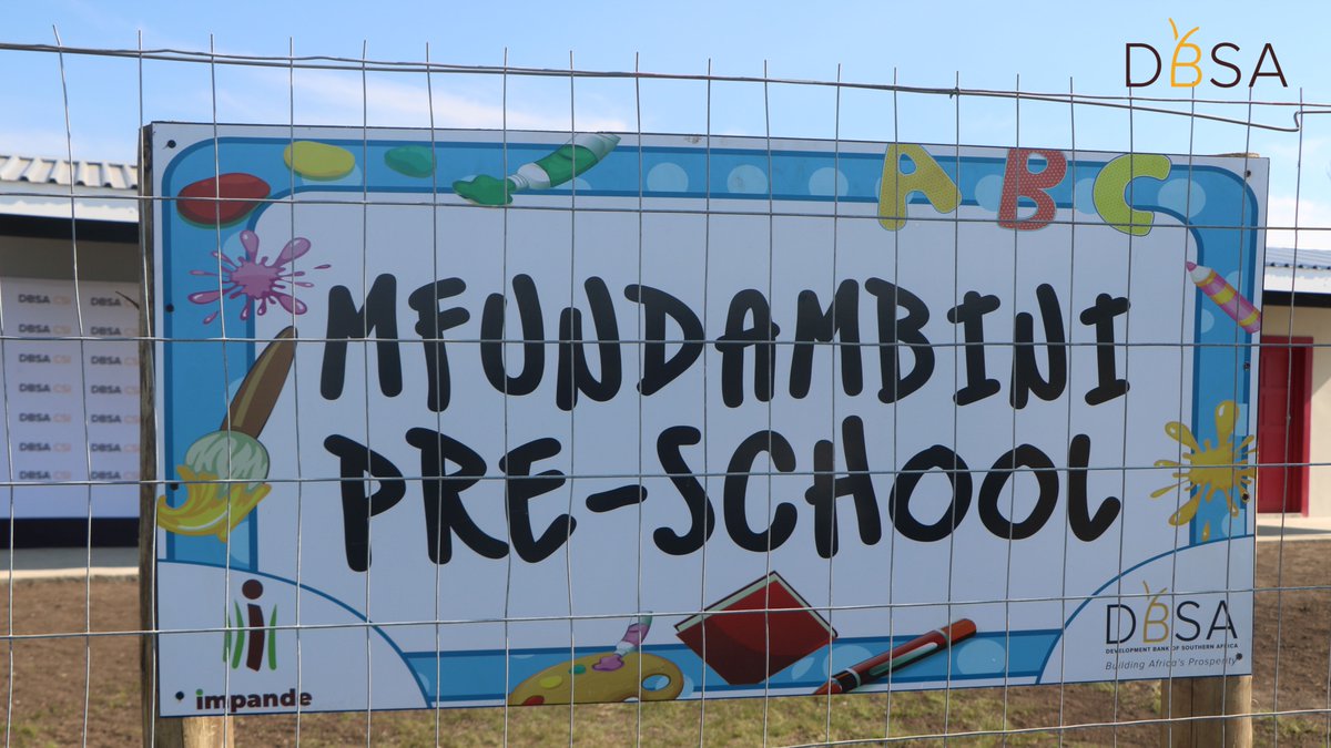 DBSA_Bank's tweet photo. Today, DBSA CSI officially handed over two newly constructed ECD centres in the Eastern Cape; helping create safer and more dignified learning environments for children in underserved communities.
#DBSA #ECD https://t.co/5klfjF2Dp1