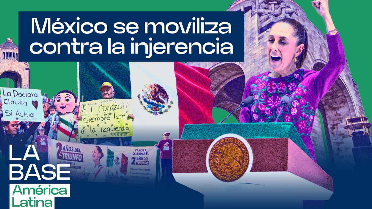 LaBaseAmLat's tweet photo. 🔴 ¡EN VIVO AHORA!

Hoy en #LaBaseAmLat analizamos la respuesta de Claudia Sheinbaum frente a las presiones de Estados Unidos y la ofensiva de la derecha mexicana e internacional.

¿Hay una campaña de desestabilización contra México?

📺 https://t.co/sybvPCEN7Z https://t.co/lnBv3VZ10x