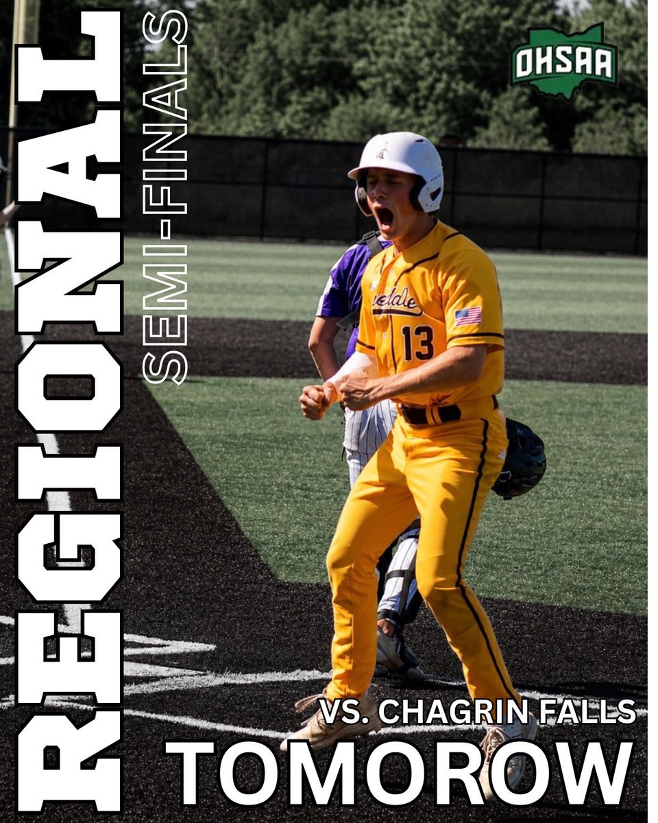 WaynedaleBSB's tweet photo. Tomorrow 👀 

🎟️: https://t.co/SkbeNVB24o

REGIONAL SEMIFINAL 
5pm
Massillon’s Carl “Ducky” Schroeder Field
v. Chagrin Falls

#BearSeason🐻 https://t.co/OkQD6fgi2t