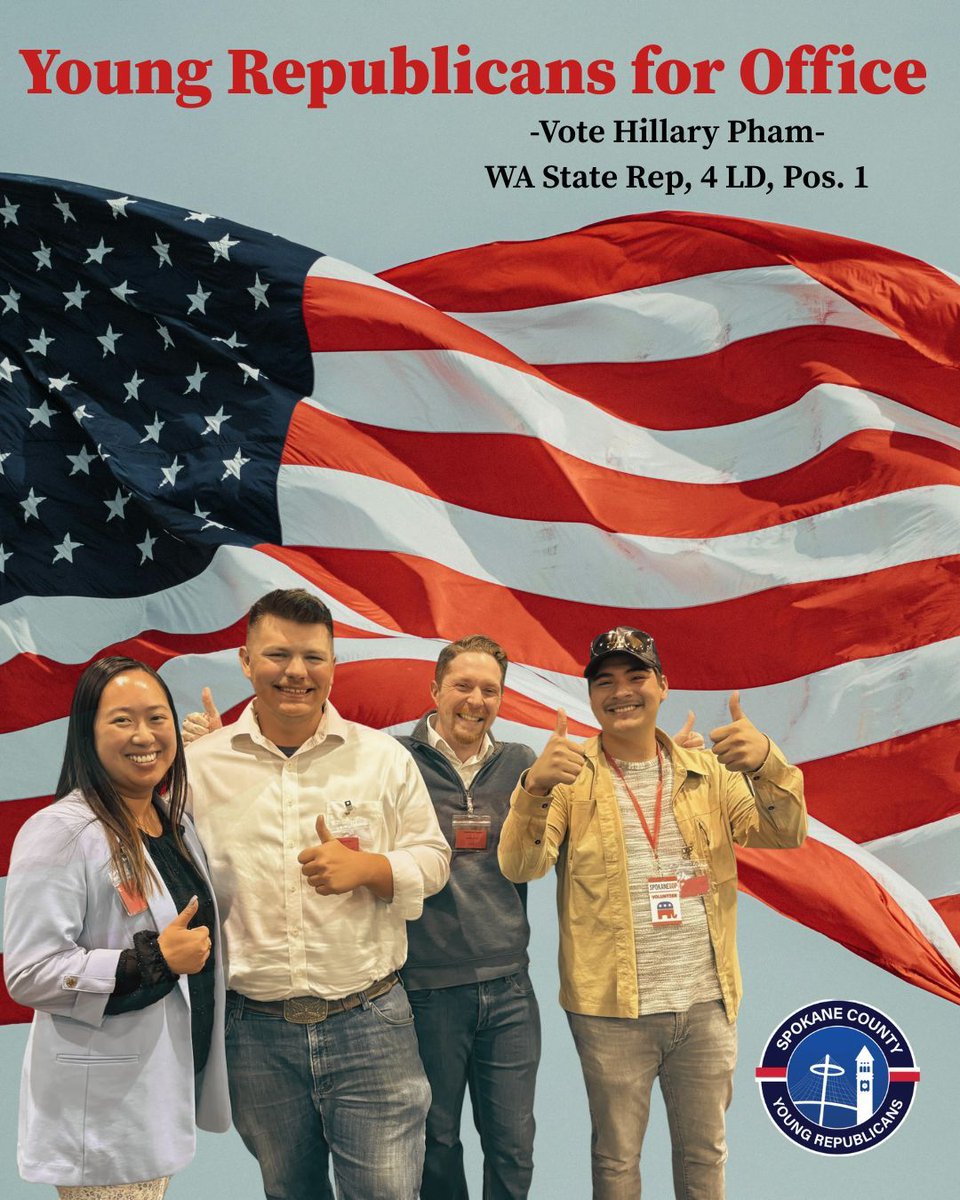 SpokaneYRs's tweet photo. Donate and support Hillary at https://t.co/SIgmh3OWcr

#youngrepublicansforoffice #spokaneyoungrepublicans #washingtonstateyrs https://t.co/gNmUOT6suC