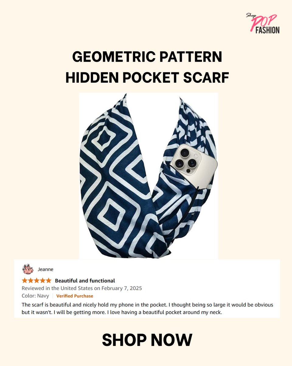 ShopPopFashion's tweet photo. Style that moves with you ✈️✨
The Arrow Pattern Scarf is the perfect travel companion, fashionable, functional, and ready for every adventure.
Click link in bio to shop - https://t.co/EGly4DDANl https://t.co/BSczU8GEXV