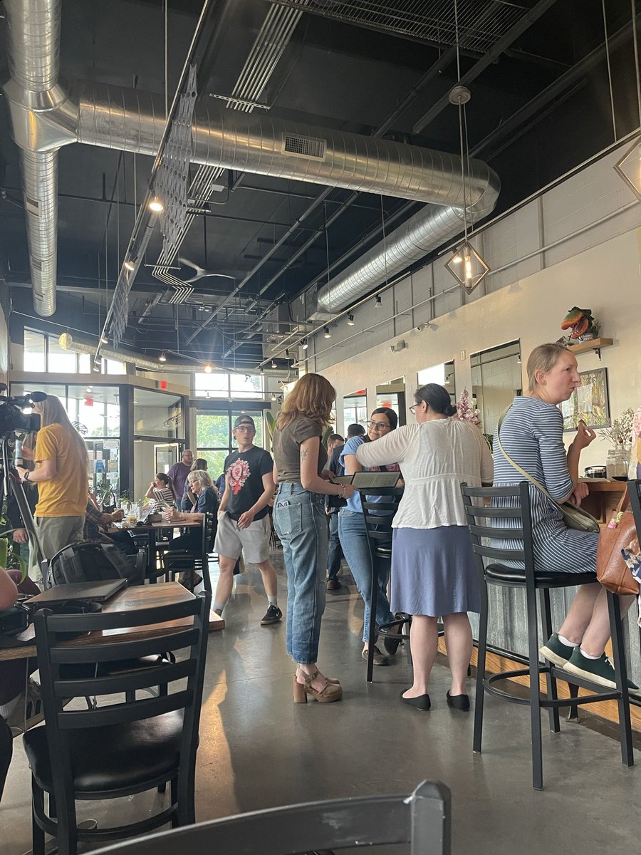 madelynpjohnson's tweet photo. I am at The Green House, a cocktail bar in Iowa City where Travis Terrell is holding his watch party. Terrell is running for the democratic nomination in Iowa’s first congressional district. Polls are officially closed and attendees are awaiting results. @TheDailyIowan https://t.co/3wi3kfjgPW