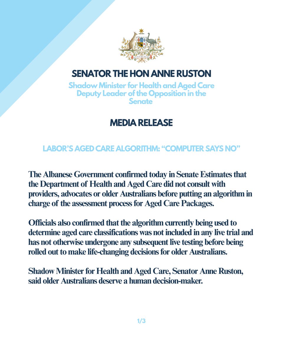 Anne Ruston tweet media