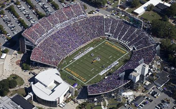 MustangCruising's tweet photo. @CollegeFBonX East Carolina has a beautiful stadium and back to back bowl wins over the ACC https://t.co/oHCSQ2EaAm