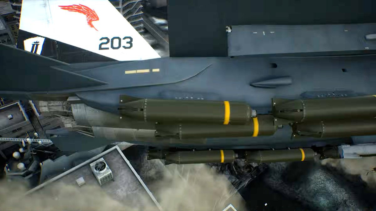 negix8046's tweet photo. 陸上戦艦、小さいの（駆逐？巡洋艦？）もいるっぽい？やっぱりソトアは超大型輸送機で陸上艦隊を運んでる？トレーラー見た感じ、地上戦が強調されてるというか、USEA大陸が蹂躙されてる感がすごい。3で未来的な都市に置き換えるためにも、8で徹底的にぶち壊すのかな。
#ACECOMBAT8 https://t.co/soclN9M8k9