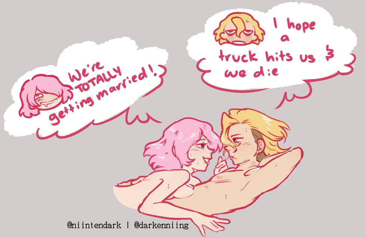 darkenniing's tweet photo. // DCST suggestive StanLuna Stanley Snyder x Luna Wright

The irony of posting comphet Stanley during pride month, but this is just the way things worked out this wip was sitting around for a long time and I finally felt like finishing it https://t.co/W9QNPWoR0M