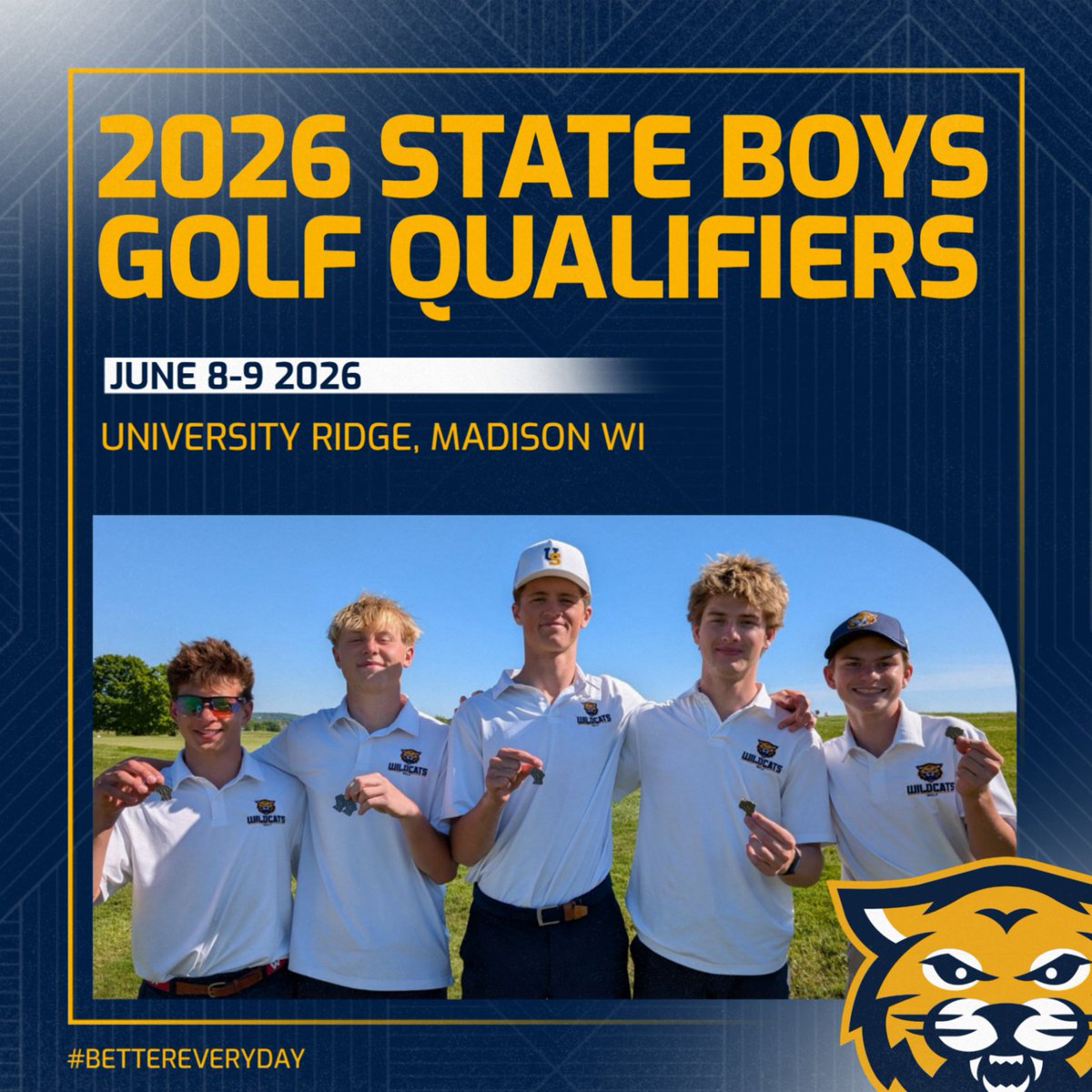 USMathletics's tweet photo. The Boys Golf team is headed to state with a 2nd place team finish today in Sectionals! 
Overall 326
Henry Bechthold 75(2) 
Joseph Amiot 83 (17)
Tyler Cook 83 (17) 
Cyrus Laterman 85 (26)
Theodoros Dimitropoulos 91 (47) 
@usmsocial @USMAthleticsAD #BetterEveryday https://t.co/M6jCgkM2oS