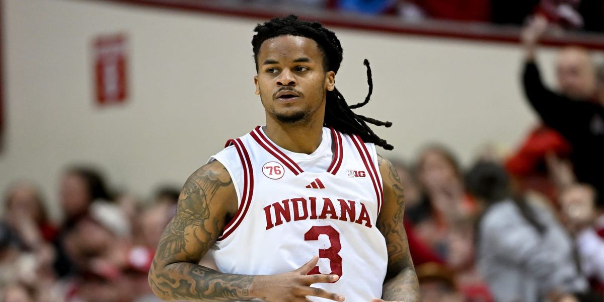 RookieWire's tweet photo. Indiana guard Lamar Wilkerson wants to showcase defense in workouts

📸 Robert Goddin, Robert Goddin-Imagn Images https://t.co/BAJFhtHnN7 https://t.co/PT9aOvNkRe