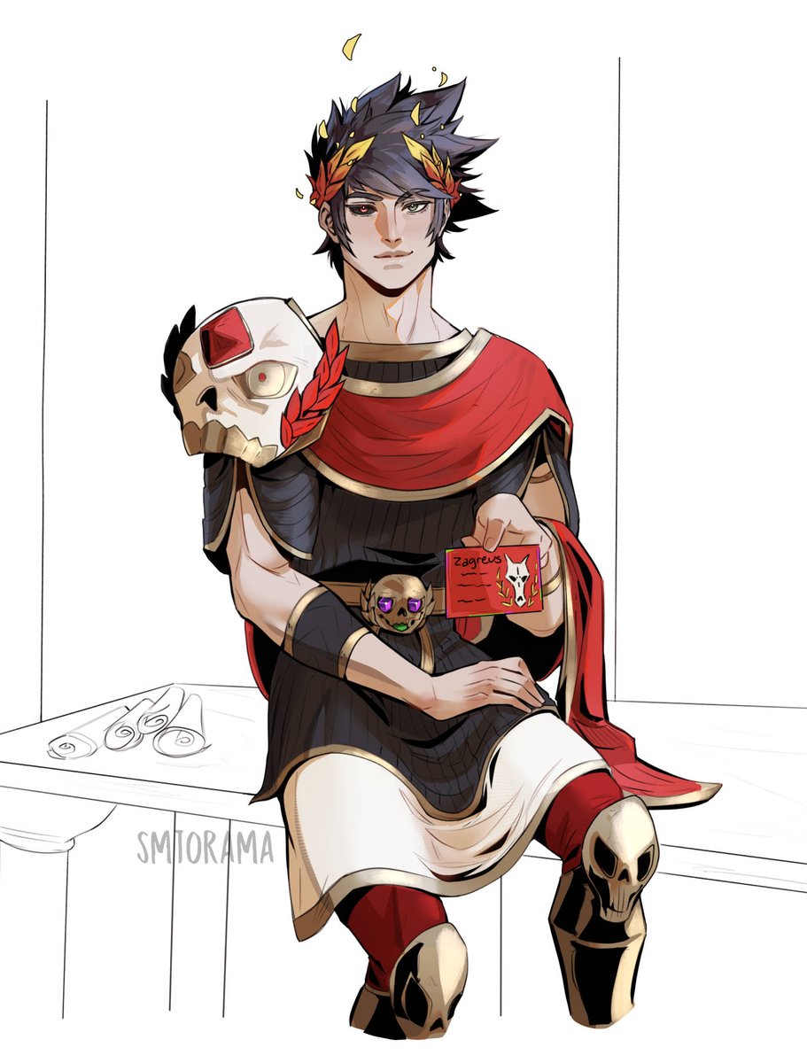 smtorama's tweet photo. Zagreus offers you his calling card, do you accept https://t.co/c2mJKLqEGF