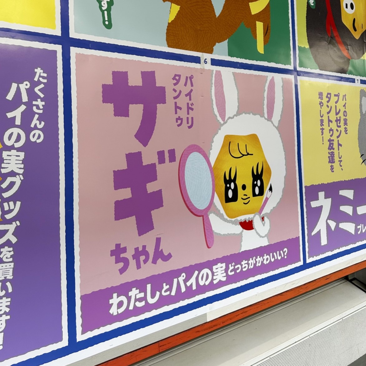 京王井の頭線吉祥寺駅で気になるポスターを発見…👀 ロッテ「パイの実
